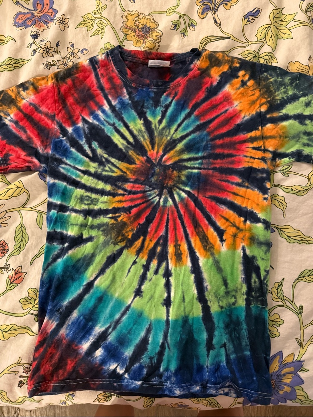 Colorful Hanes Tie Dye T Shirt
